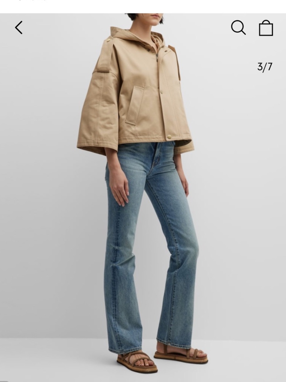 Nili Lotan Timothee Cropped Parka Jacket